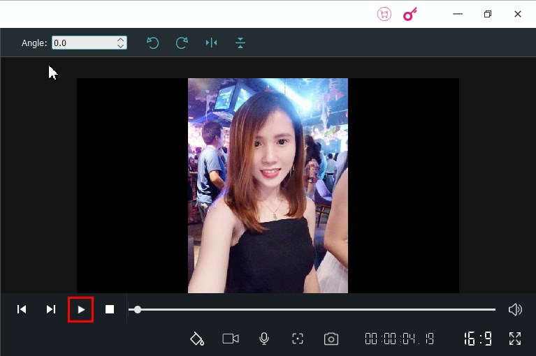 Xem trước video vừa tạo