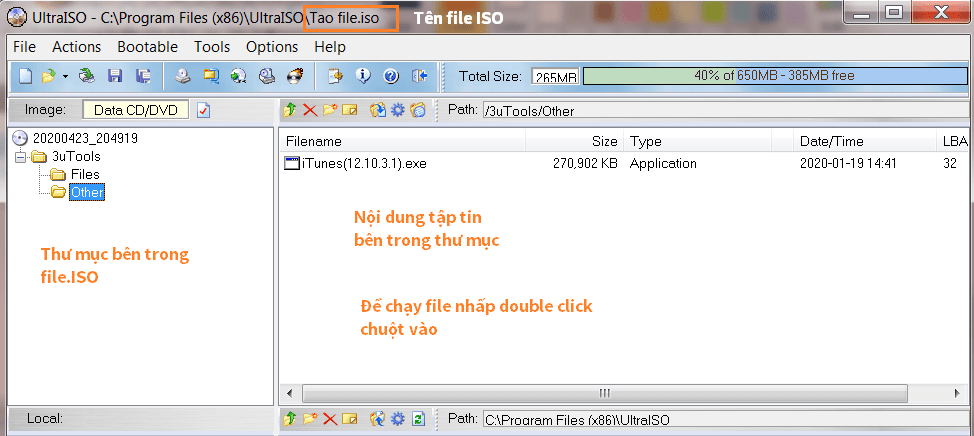 Cách mở cài đặt file Iso bằng ultraiso-min