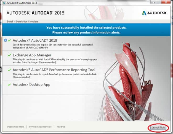 cài đặt autocad 2018 bước 5