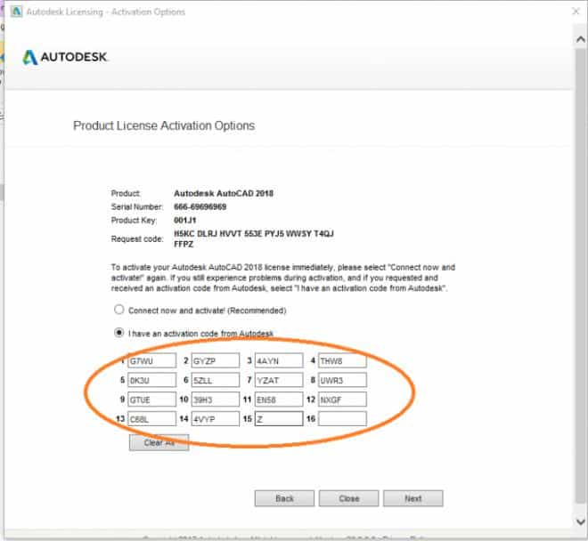 crack autocad 2018 bước 7