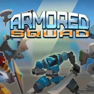 Mô tả hình ảnh: Hình ảnh game Armored Squad với robot chiến đấu