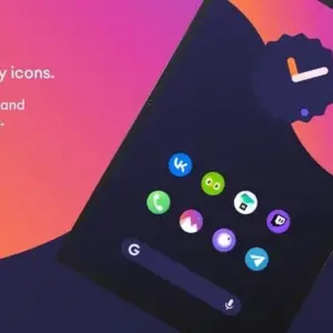 Mô tả hình ảnh: Giao diện Australis Icon Pack với các biểu tượng ứng dụng theo phong cách cổ điển