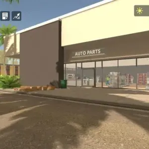 Alt text: Hình ảnh giao diện game Auto Parts Store Simulator
