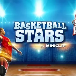 Mô tả hình ảnh: Giao diện game Basketball Stars với hình ảnh cầu thủ đang chuẩn bị ném bóng.