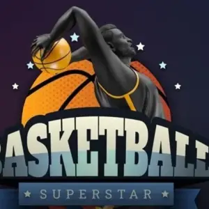 Mô tả ảnh: Giao diện game Basketball Superstar 2 với hình ảnh một cầu thủ đang dẫn bóng