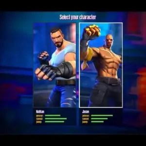 Mô tả hình ảnh: Giao diện game Beat Em Up Street Fight Rage với nhân vật chính đang tung cú đấm