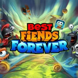 mô tả hình ảnh: Giao diện chính của game Best Fiends với các nhân vật côn trùng dễ thương