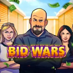 Mô tả hình ảnh: Giao diện game Bid Wars 2: Pawn Shop với hình ảnh nhân vật chính