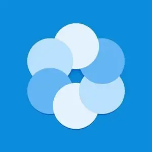 Mô tả hình ảnh: Giao diện ứng dụng Bluecoins với biểu đồ và các mục chi tiêu.