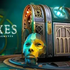 Mô tả hình ảnh về giao diện game Boxes với một chiếc hộp bí ẩn ở trung tâm