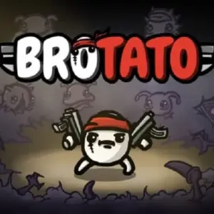 Mô tả hình ảnh về giao diện game Brotato