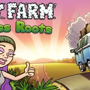 Mô tả ảnh: Giao diện game Bud Farm: Grass Roots với hình ảnh cây cần sa