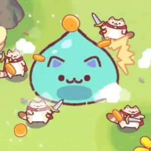 Mô tả hình ảnh: Biểu tượng game Bumbling Cats! với hình ảnh một chú mèo dễ thương