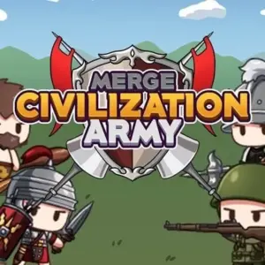 Mô tả ảnh: Giao diện game Civilization Army với hình ảnh đội quân hùng mạnh