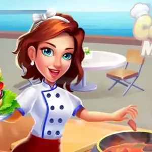 Mô tả hình ảnh: Hình ảnh giao diện game Cooking Marina với đồ họa tươi sáng, bắt mắt.
