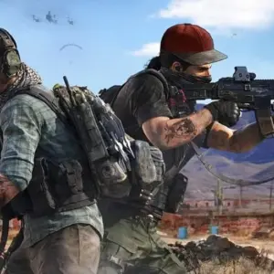 Mô tả hình ảnh: Giao diện game Critical strike: Gun Strike Ops với nhân vật chính đang cầm súng