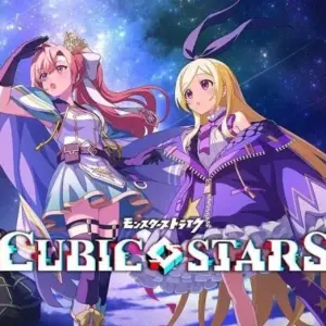 mô tả hình ảnh: Giao diện game Cubic Stars với nhân vật hình khối vuông