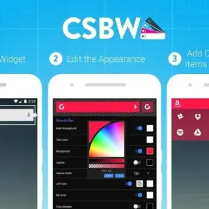 Hình ảnh giao diện ứng dụng Custom Search Bar Widget CSBW