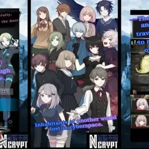Mô tả hình ảnh: Hình ảnh giao diện game Cyberspace Ncrypt với nhân vật chính đang chiến đấu.