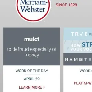 Dictionary Merriam Webster mod