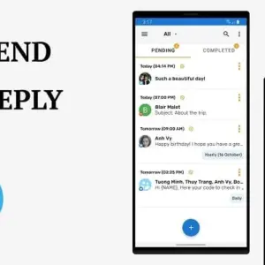 Mô tả hình ảnh: Giao diện ứng dụng Auto Text với các tính năng nổi bật