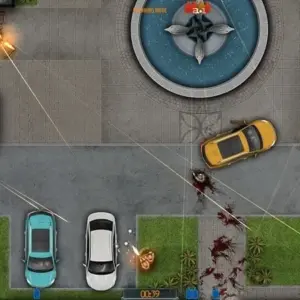 Mô tả hình ảnh: Hình ảnh logo game Door Kickers với hình một cánh cửa bị đá tung