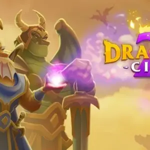 Mô tả hình ảnh: Giao diện bắt đầu game Dragon City 2 với hình ảnh rồng con dễ thương.
