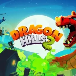 mô tả hình ảnh: Hình ảnh giới thiệu game Dragon Hills 2 với công chúa cưỡi rồng