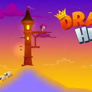 Mô tả hình ảnh: Hình ảnh giới thiệu game Dragon Hills với công chúa cưỡi rồng