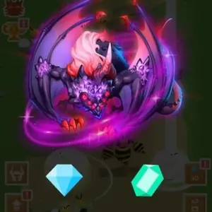 Alt text: Giao diện game Dragon Merge Fighting với hình ảnh rồng đầy màu sắc