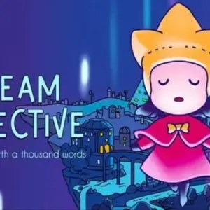 Mô tả hình ảnh: Giao diện game Dream Detective với hình ảnh cô gái thám tử