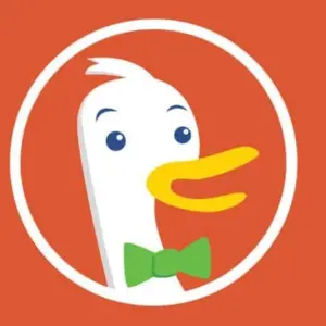 Mô tả ảnh: Giao diện chính của trình duyệt DuckDuckGo trên điện thoại