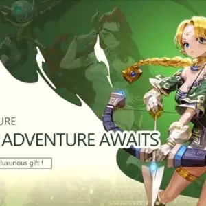 Mô tả ảnh: Hình ảnh giới thiệu game Duel Adventure với nhân vật chính đang chuẩn bị chiến đấu.