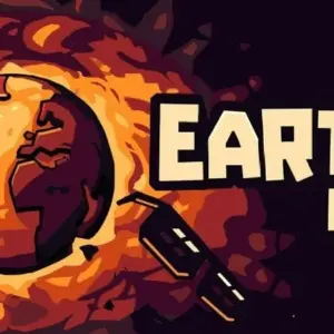 Mô tả hình ảnh: Giao diện game Earth Inc. với hình ảnh trái đất và các công trình khai thác