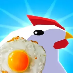 Mô tả hình ảnh: Giao diện game Egg, Inc. với hình ảnh một trang trại gà rộng lớn.