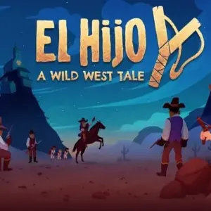 Mô tả hình ảnh: Cậu bé El Hijo đang nấp sau một tảng đá trong game El Hijo - A Wild West Tale