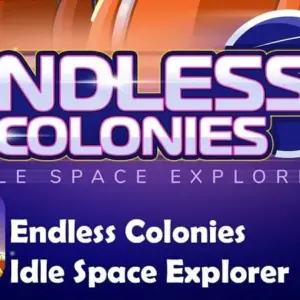 Mô tả hình ảnh: Hình ảnh giao diện game Endless Colonies với các công trình không gian.