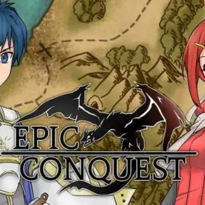 Mô tả hình ảnh về giao diện game Epic Conquest với nhân vật nữ chính