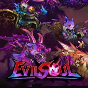 Mô tả hình ảnh: Hình ảnh giới thiệu game Evil Soul với nhân vật chính đang chiến đấu với quái vật