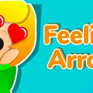 Mô tả hình ảnh: Giao diện game Feeling Arrow với nhân vật chính đang bắn cung