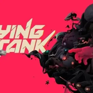 Mô tả hình ảnh: Giao diện game Flying Tank với chiến cơ đang bay trên nền không gian