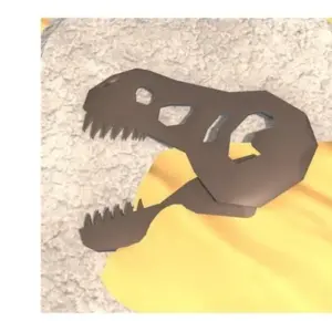 Mô tả hình ảnh: Giao diện game Fossil Dig với hình ảnh máy xúc đang đào bới tìm kiếm hóa thạch khủng long.
