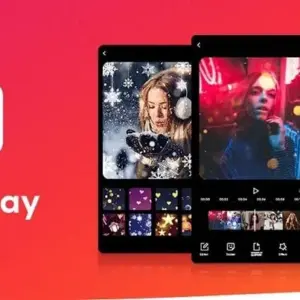 Mô tả ảnh: Giao diện chính của ứng dụng FotoPlay với các tính năng chỉnh sửa video nổi bật.