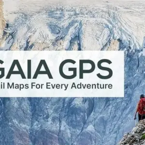 Gaia GPS giao diện chính