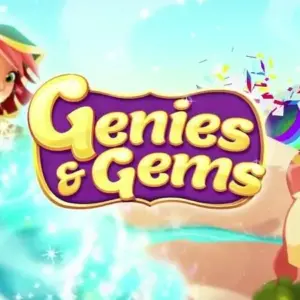 Mô tả hình ảnh: Hình ảnh giới thiệu game Genies & Gems với đồ họa bắt mắt