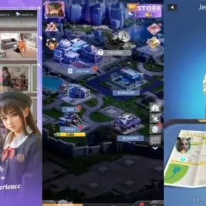 Mô tả ảnh về giao diện game Girls Friend với các nhân vật nữ