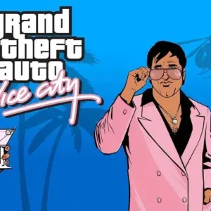Mô tả hình ảnh: Giao diện game GTA: Vice City với nhân vật chính Tommy Vercetti