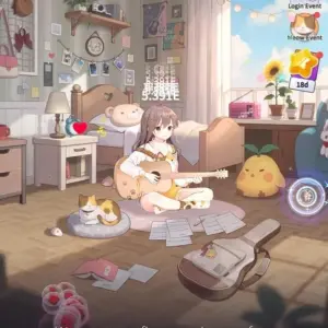 Hình ảnh cô nàng Guitar Girl đang livestream