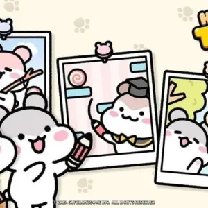 Mô tả hình ảnh: Giao diện game Hamstertown với hình ảnh những chú chuột hamster đáng yêu đang chơi đùa.
