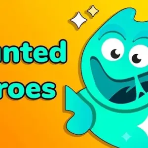 Mô tả hình ảnh: Hình ảnh giới thiệu game Haunted Heroes với nhân vật chính đang chiến đấu